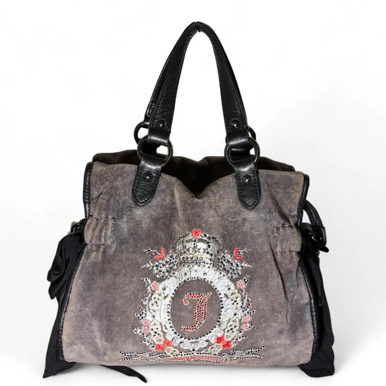 Vintage Y2K Juicy Couture Gray Daydreamer Embroidered Shoulder/Crossbody Bag, photo 2 of 6