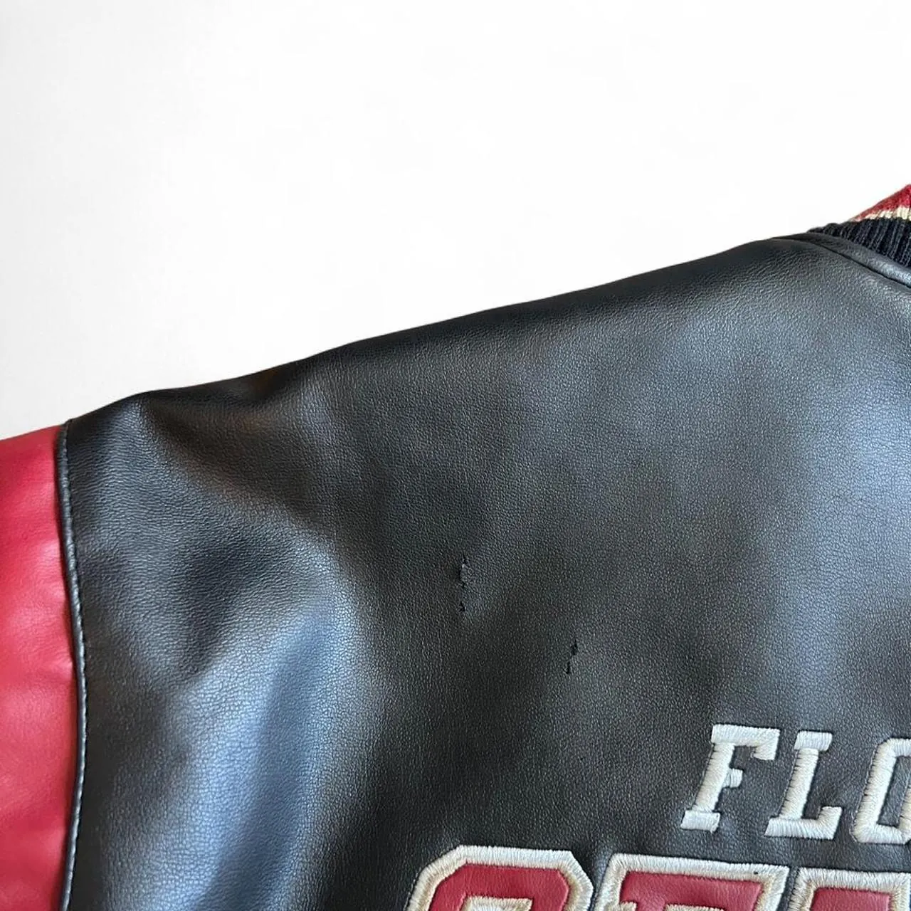 Vintage 90s Florida State Seminoles Football Leather Varsity Jacket, photo 5 of 6