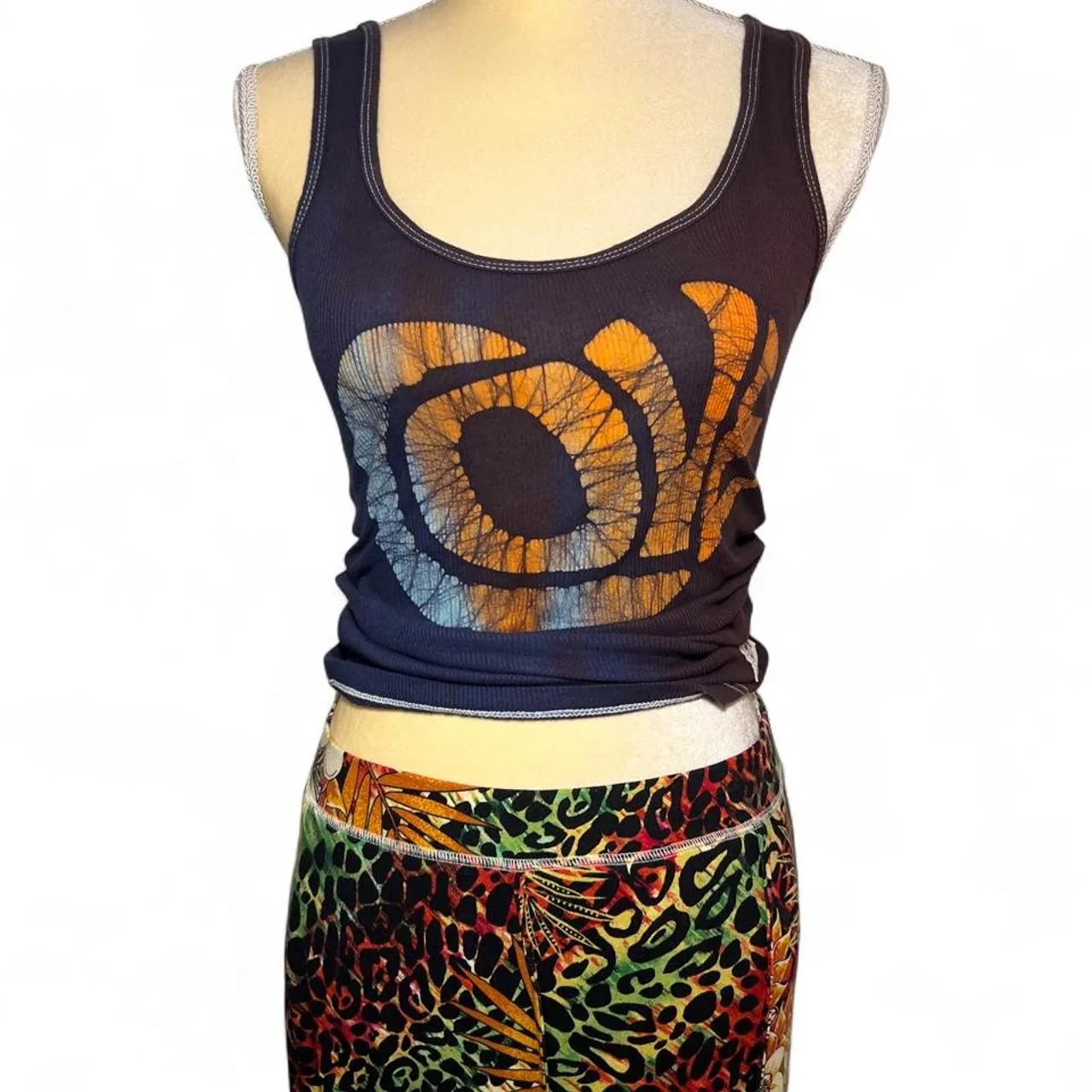 Cristina Boho Tropical Maxi Skirt with Leopard Print and Floral Motifs, photo 3 of 6