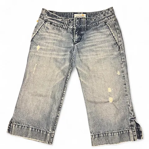 Vintage 2000s Hollister Low Rise Blue Denim Capris